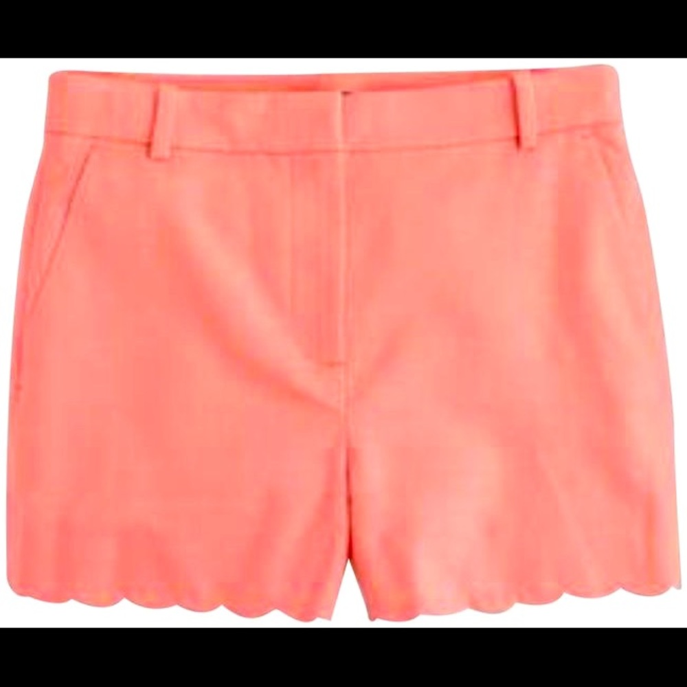J. Crew scallop hem shorts